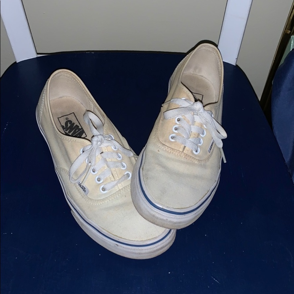 Mens Cream Vans